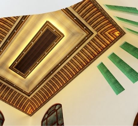 False ceiling achieved using HPL boards in a customized fashion