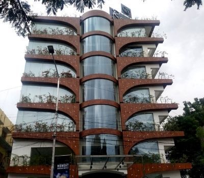 Architectural facade with cut Straton HPL Boards