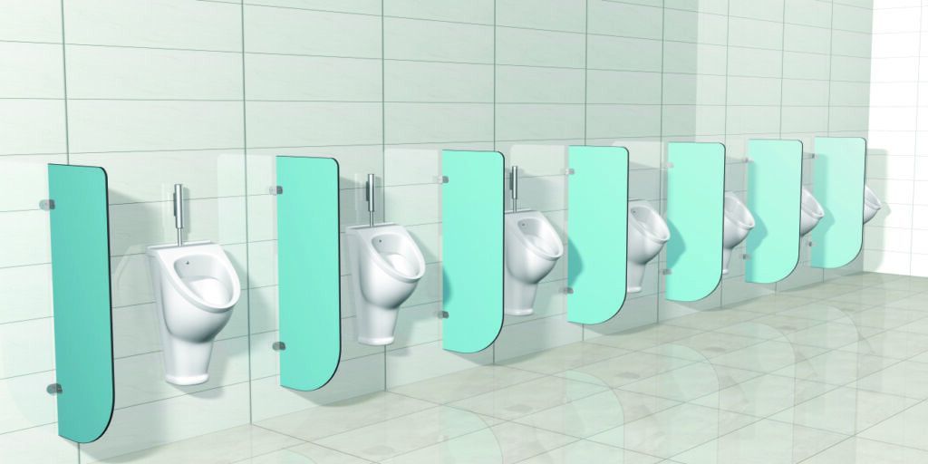 Urinal Partition Turquoise Green