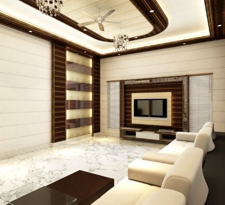 False ceilings and wall panels using HPL and PVC boards