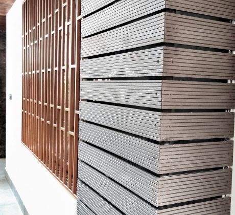 Ducting of building using a WPC profile