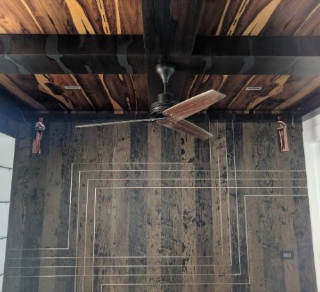 False ceiling and wall panel using Straton HPL boards