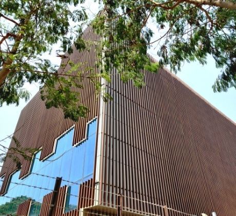 building facade using wpc