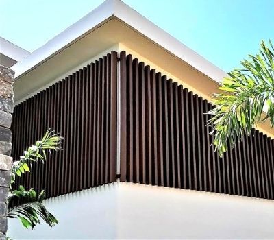 Building sunshade done using straton group material