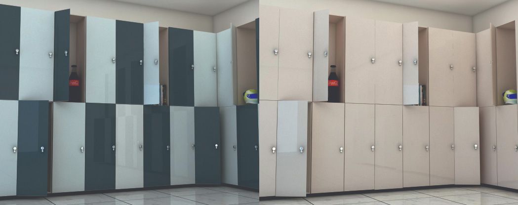 Locker Partition of multiple colours